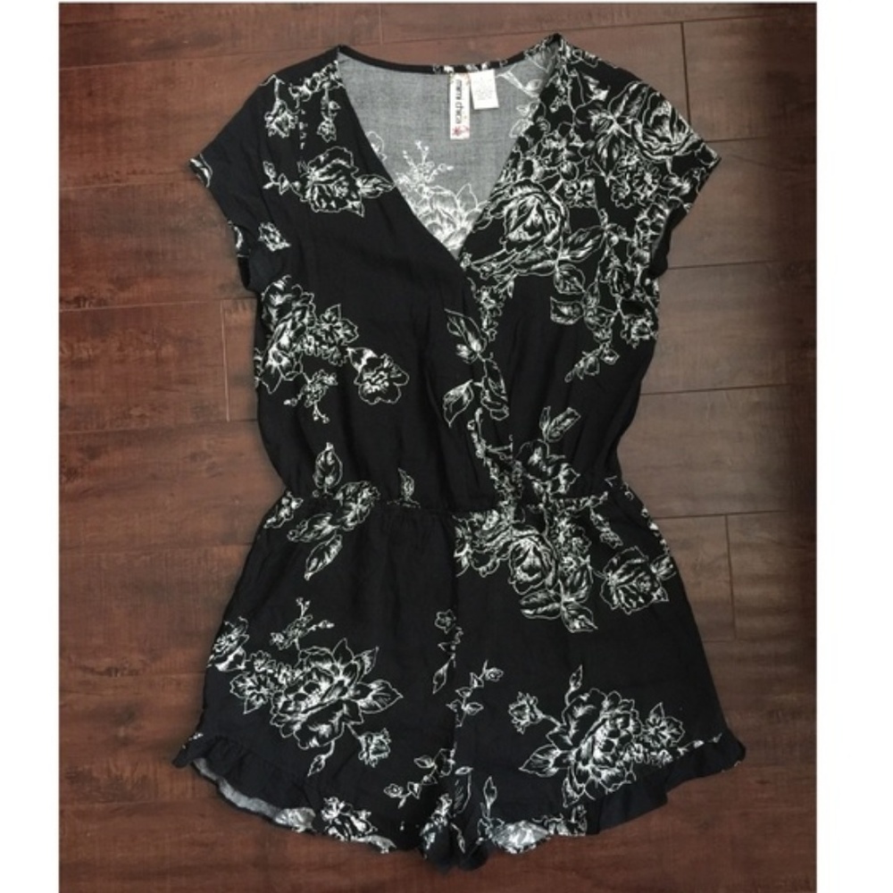 Floral Ruffle Romper